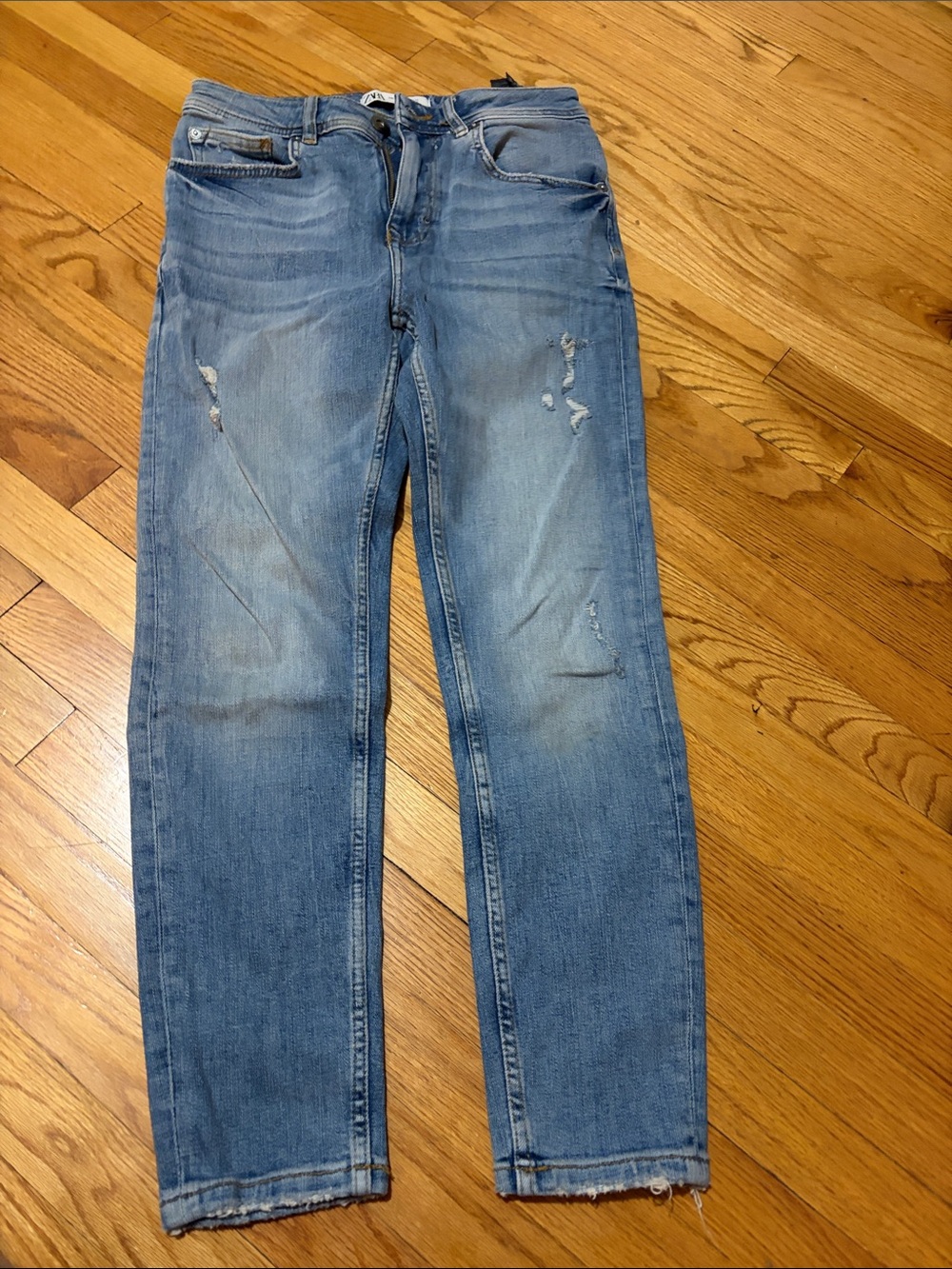 Zara Women's Light Blue Skinny Jeans